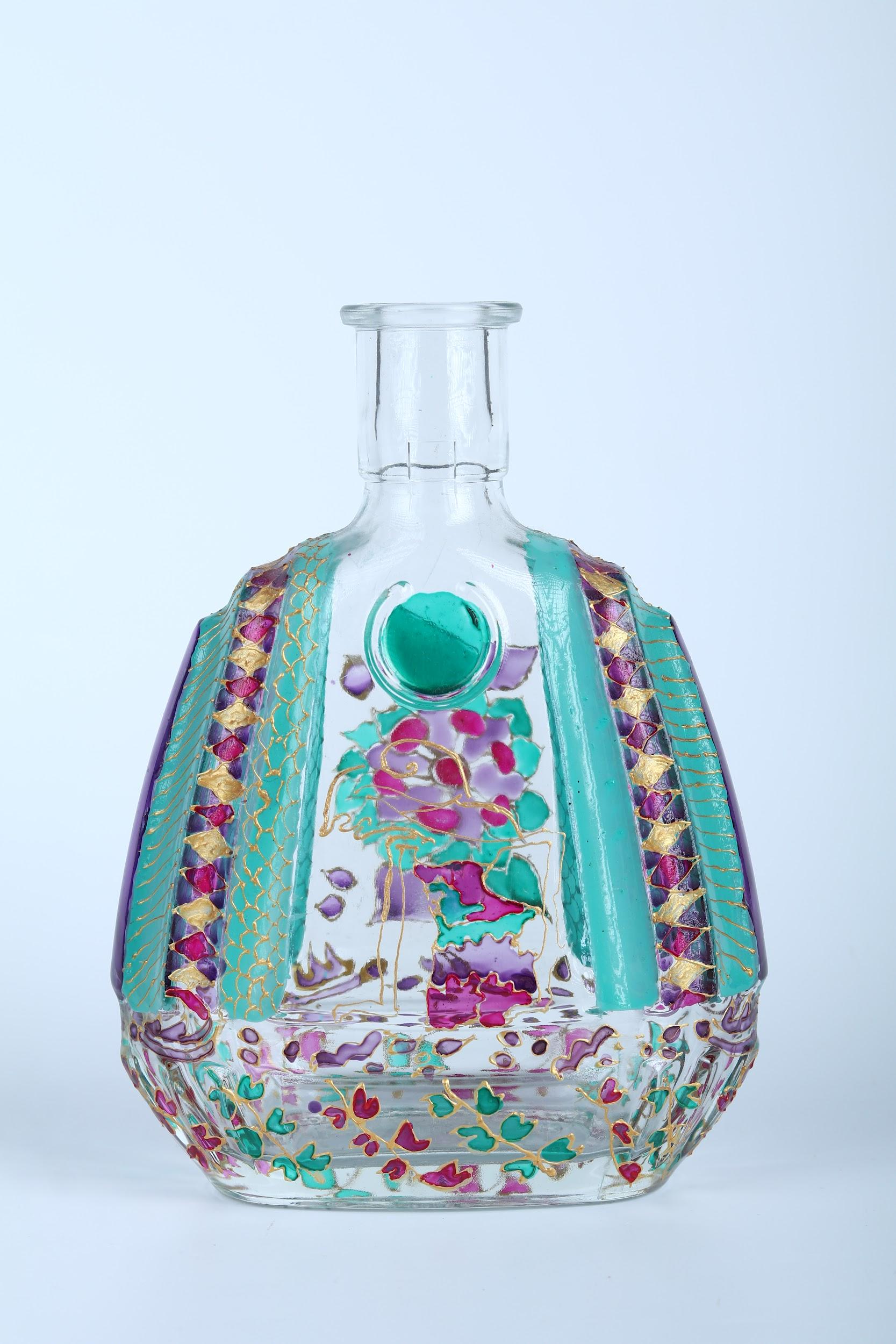 Glass Painting Botol Semi-Bulat by nan